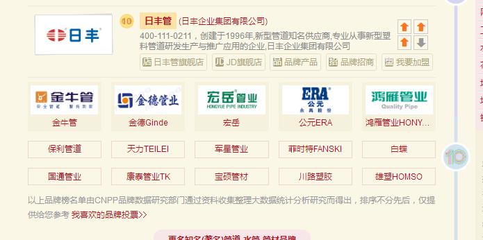 公元管道是一線品牌嗎?質(zhì)量方面能入十大管業(yè)嗎? 公元管道是一線品牌嗎?質(zhì)量方面能入十大管業(yè)嗎?